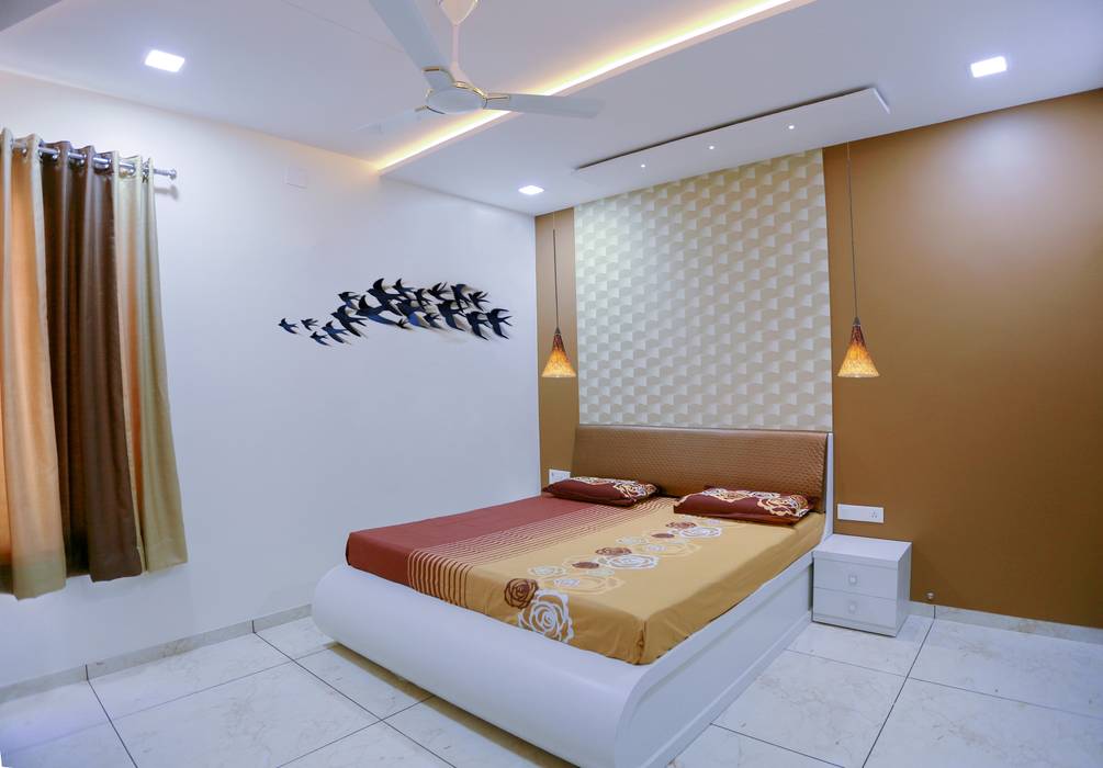 Shah Parivar Bungalow, ZEAL Arch Designs ZEAL Arch Designs Modern style bedroom