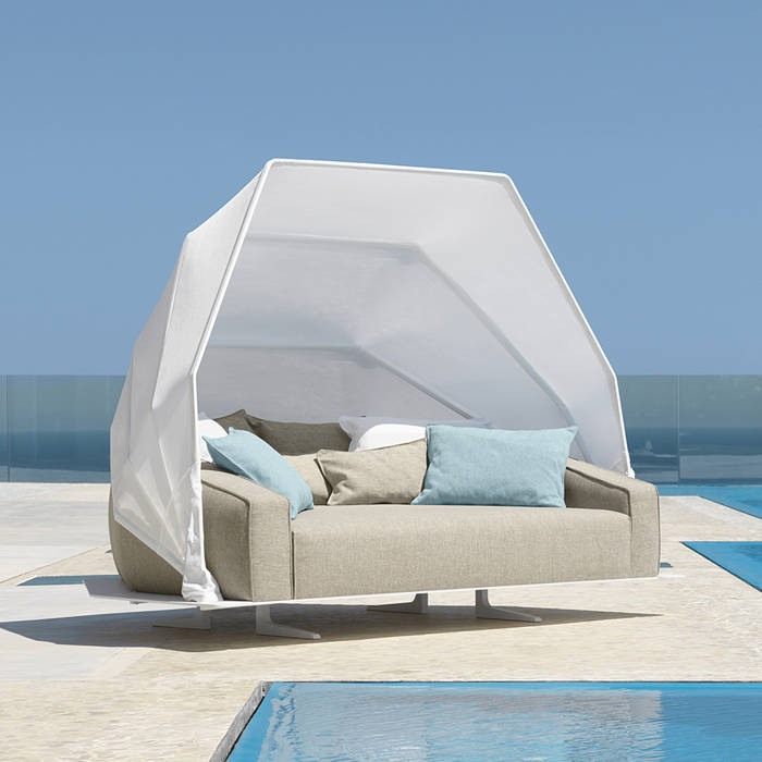 Outdoor daybed Eden by Talenti, modern design Viadurini.co.uk モダンな庭 アルミニウム/亜鉛 家具