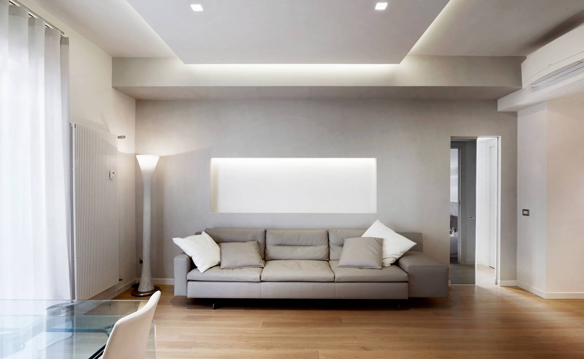 ​Il design compatto ed essenziale. homify Soggiorno moderno