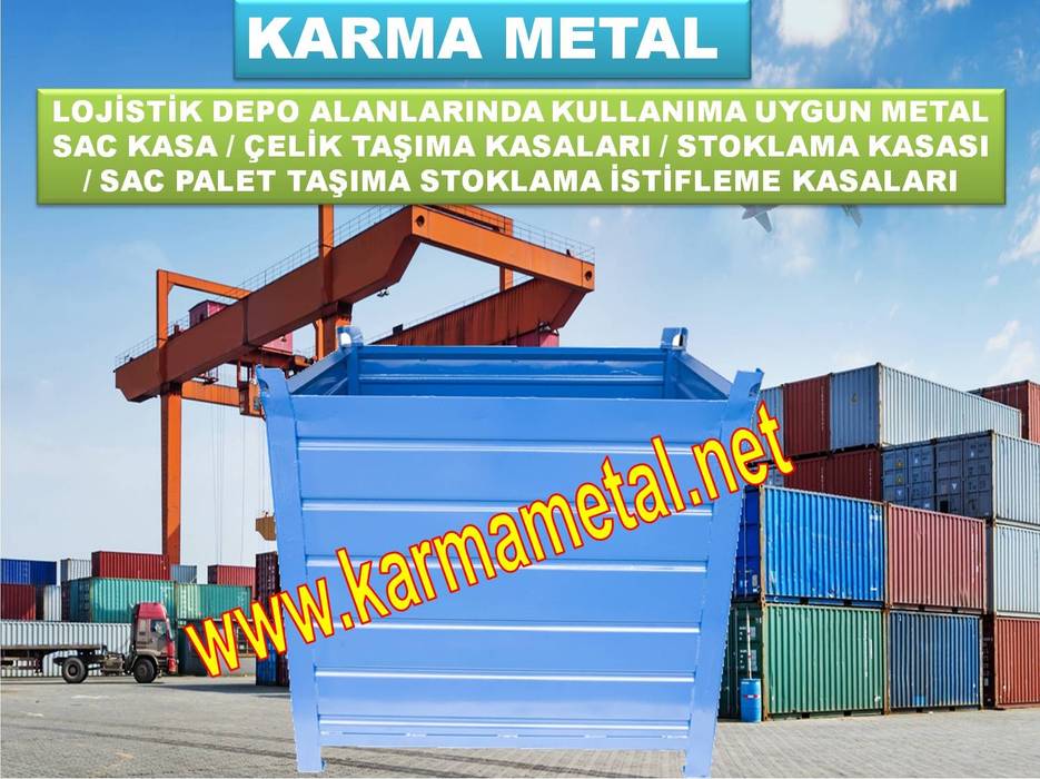 KARMA METAL -Çelik Sac Taşıma Kasaları Kasası Sandık Palet KARMA METAL