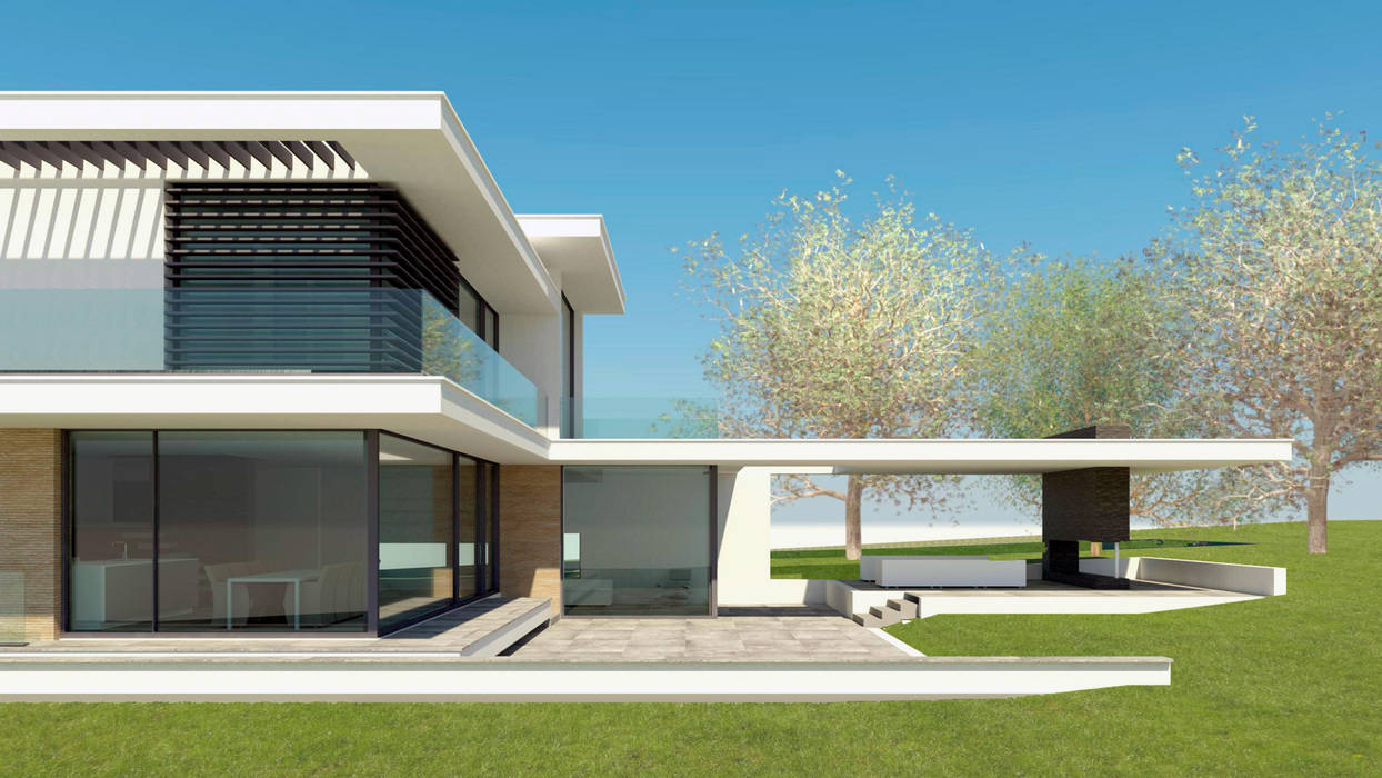 BOS VILLA Rhenen 51°58’N 5°34’O, J2Creators J2Creators Moderne huizen villa,modern