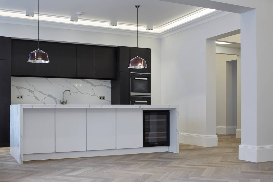 Black Kitchen Jigsaw Interior Architecture & Design Cocinas de estilo minimalista Mármol