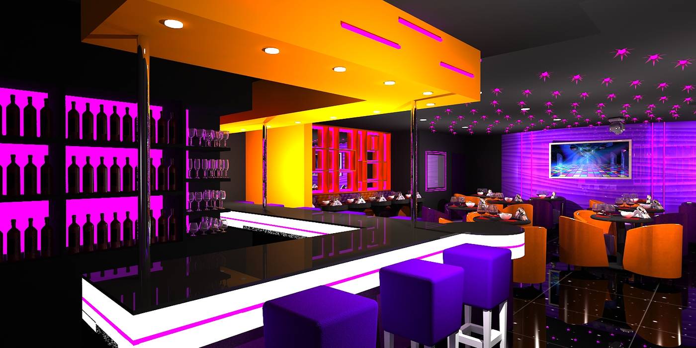 Antakshari Night club, Gurooji Designs Gurooji Designs Commercial spaces Bars & clubs
