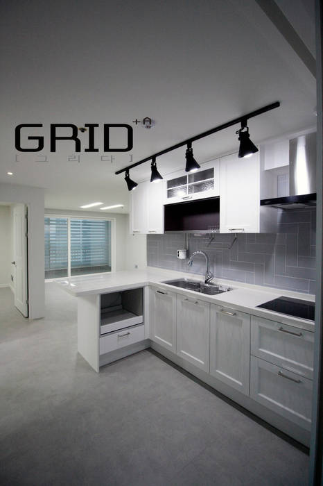 부천 중동 중동대림 아파트 23평형 인테리어, Design Studio Grid+A Design Studio Grid+A Modern dining room