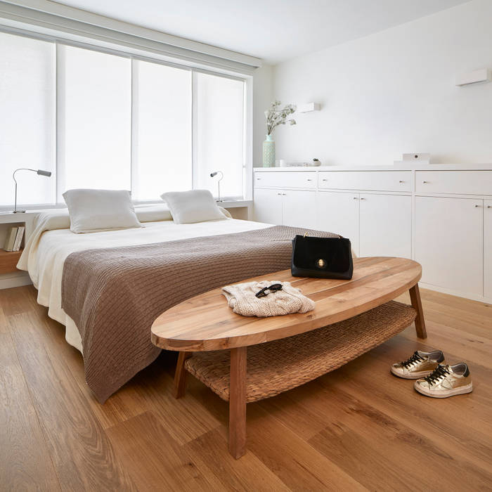 Piso Avenida Sarrià Deu i Deu Dormitorios de estilo rústico Madera Acabado en madera