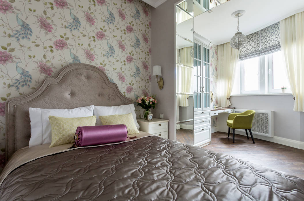 Квартира в Москве, N-HOME | Ната Хатисашвили N-HOME | Ната Хатисашвили Eclectic style bedroom