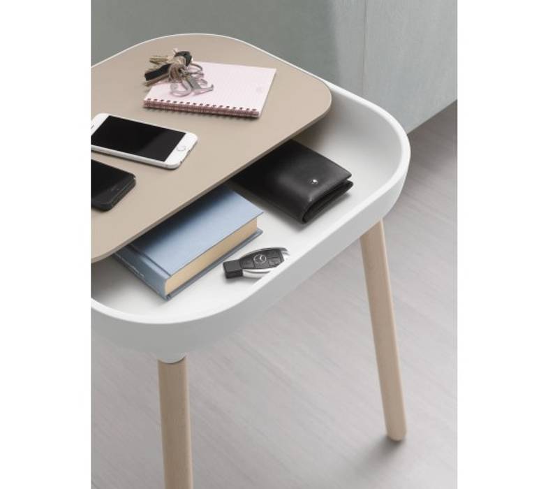 Retro App Table – White and Sand Style Our Home Ltd Moderne Esszimmer Tische