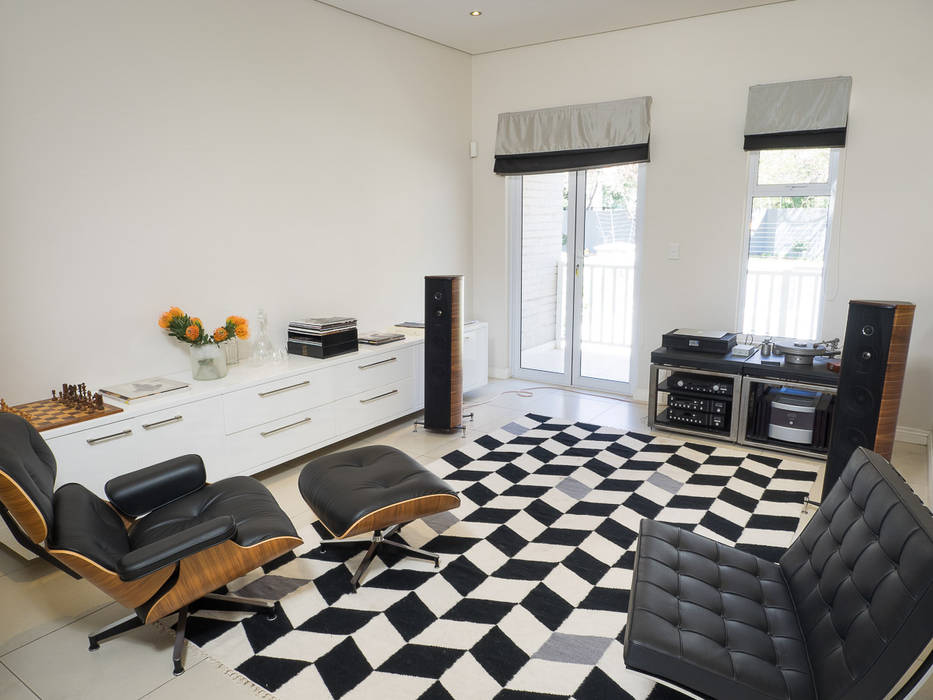 House Morningside, Principia Design Principia Design Salas de entretenimiento de estilo minimalista