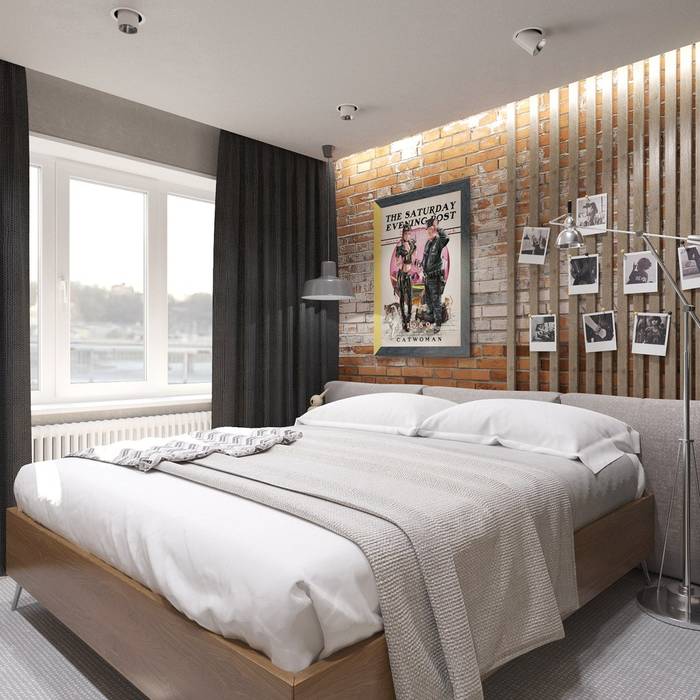 homify Industrial style bedroom