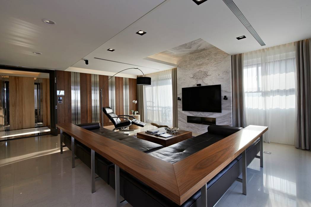 Living Room CCL Architects & Planners林祺錦建築師事務所 Modern Living Room