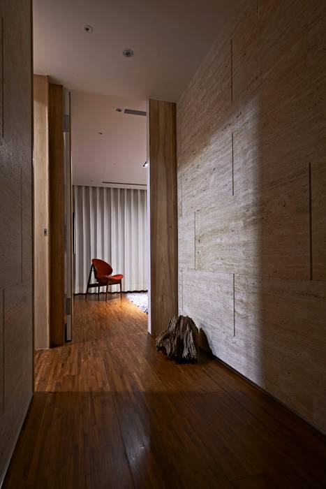 corridor CCL Architects & Planners林祺錦建築師事務所 Modern Corridor, Hallway and Staircase