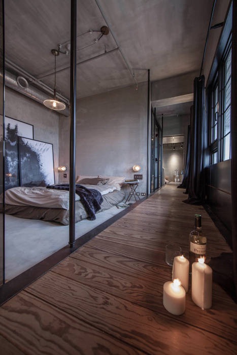 聚場 Stage, 璧川設計有限公司 璧川設計有限公司 Industrial style bedroom