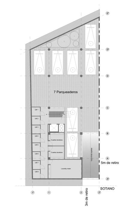 L _ 24 - Sur _ Apartamentos Lofts @tresarquitectos Casas de estilo industrial