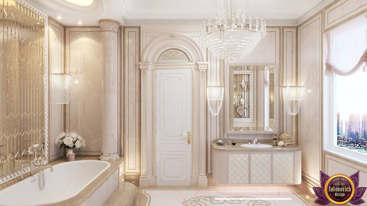 ​Luxurious bathroom design by Katrina Antonovich, Luxury Antonovich Design Luxury Antonovich Design Classic style bathroom