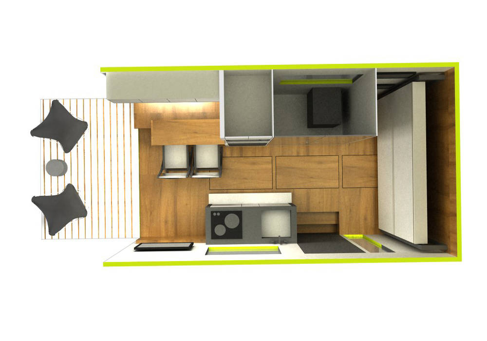 Disseny de l'interior per un motor-home, A2 arquitectura interior A2 arquitectura interior Kapal Pesiar & Jet Minimalis