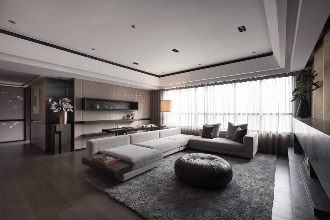 雙水灣, 域見室所設計 MIEMASU INTERIOR DESIGN 域見室所設計 MIEMASU INTERIOR DESIGN 客廳