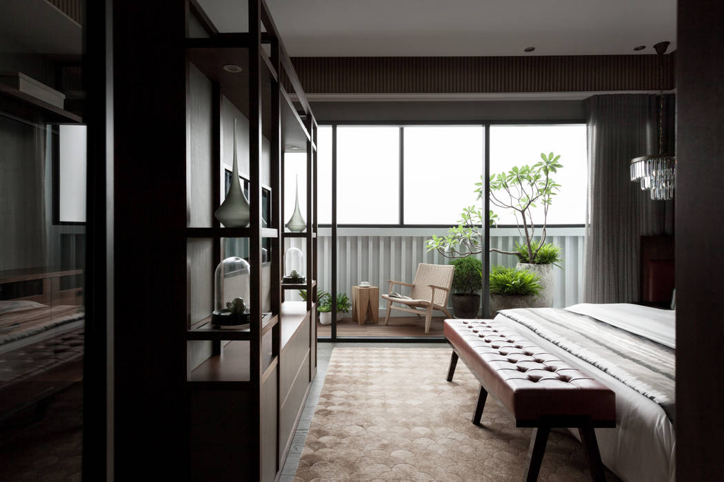 雙水灣, 域見室所設計 MIEMASU INTERIOR DESIGN 域見室所設計 MIEMASU INTERIOR DESIGN Asian style bedroom