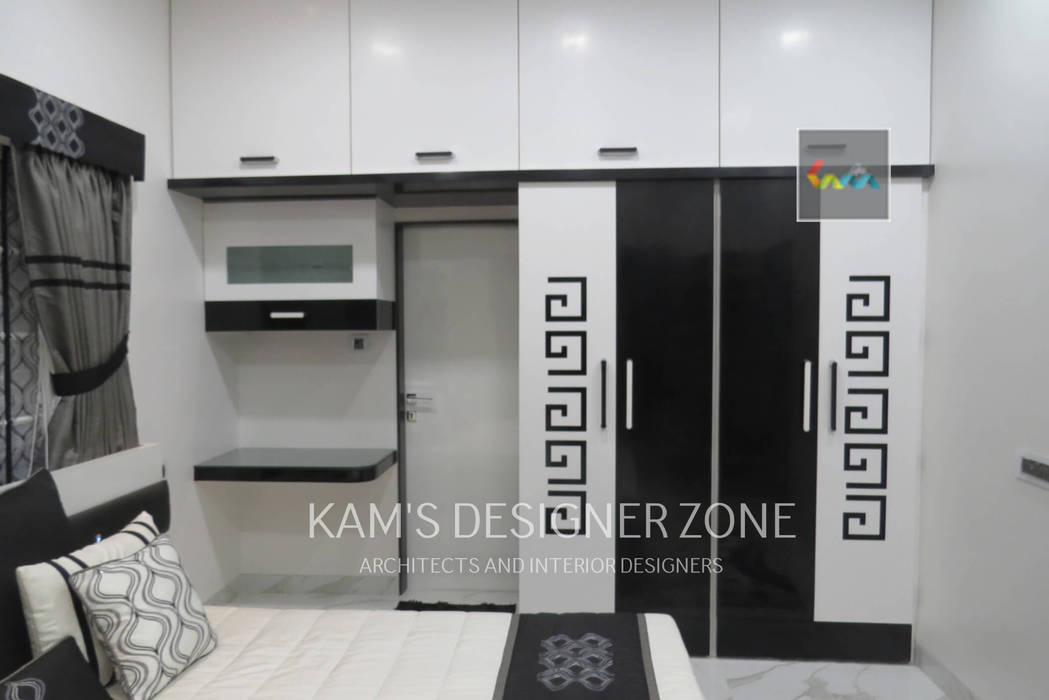 Home interior design for Mr. Aji John, KAMS DESIGNER ZONE KAMS DESIGNER ZONE ห้องทำงาน/อ่านหนังสือ