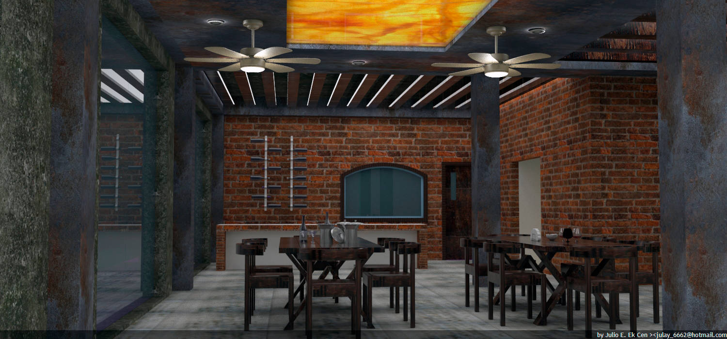 Proyecto renovación, M4X M4X Modern dining room Bricks