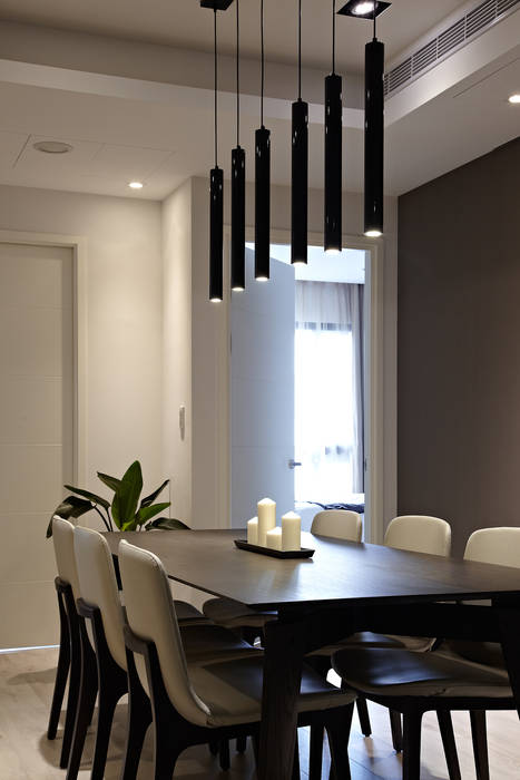 點燈 耀昀創意設計有限公司/Alfonso Ideas Scandinavian style dining room