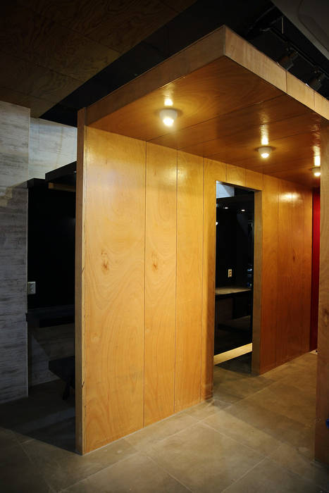 찜스토리 인테리어 부분 inark [인아크 건축 설계 디자인] 모던스타일 복도, 현관 & 계단 합판