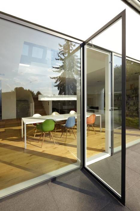 Terrassentüren Falke Architekten Minimalistische Fenster & Türen Aluminium/Zink Velfac,Terrassentüre