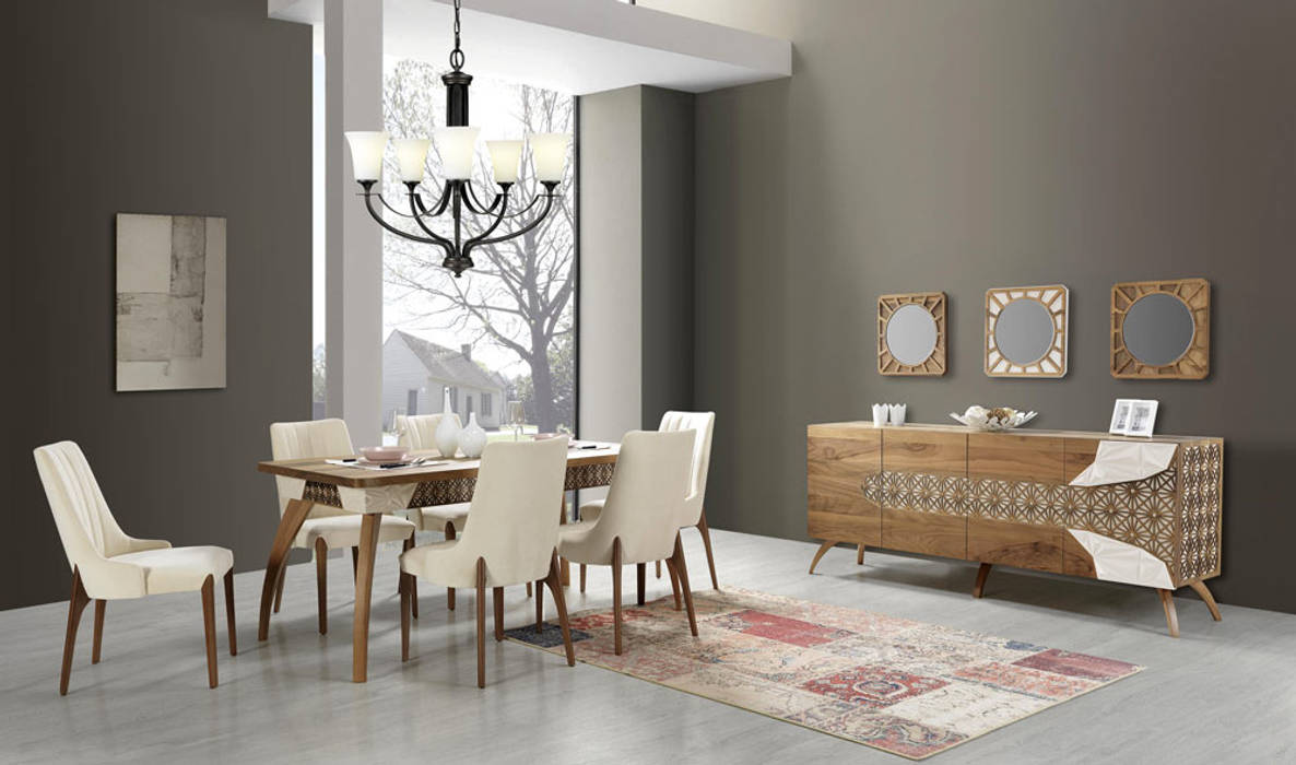 Modern Yemek Odası Takımı, CaddeYıldız furniture CaddeYıldız furniture 모던스타일 다이닝 룸 액세서리 & 장식