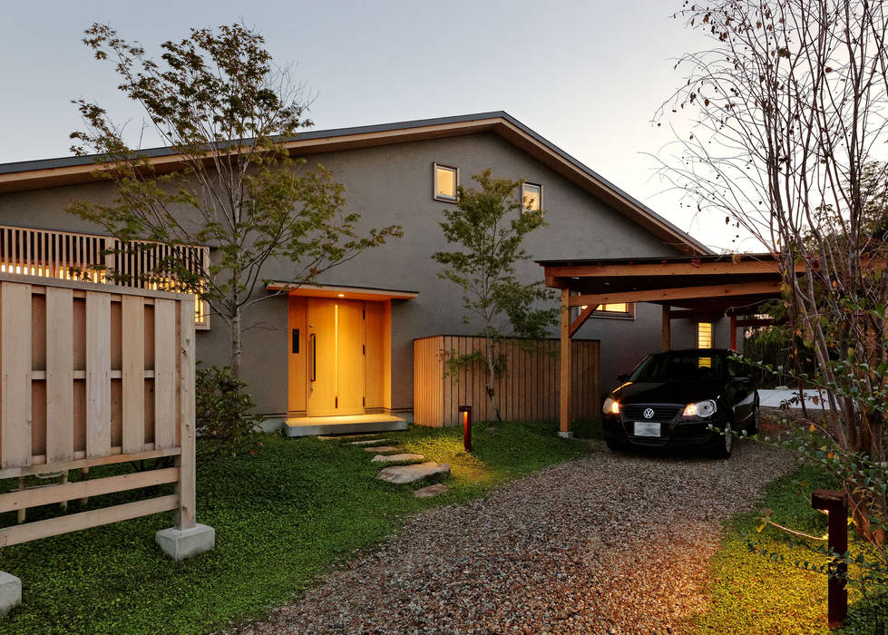 外観（玄関側） 磯村建築設計事務所 日本家屋・アジアの家 左官、木製建具、木造