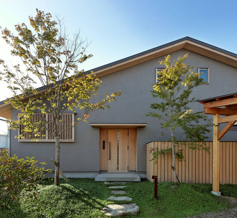 IT House, 磯村建築設計事務所 磯村建築設計事務所 Casas de estilo asiático Madera Acabado en madera