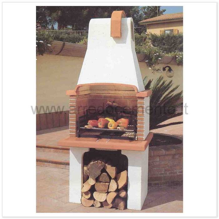 Forni e barbecue in muratura, Arrecocemento Arrecocemento Mediterranean style gardens Fire pits & barbecues