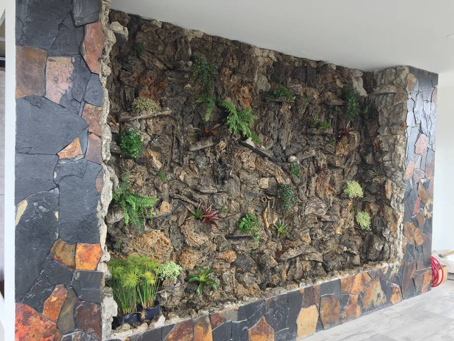 JARDINES VERTICALES, Elementum Arquitectos SAS Elementum Arquitectos SAS Modern walls & floors