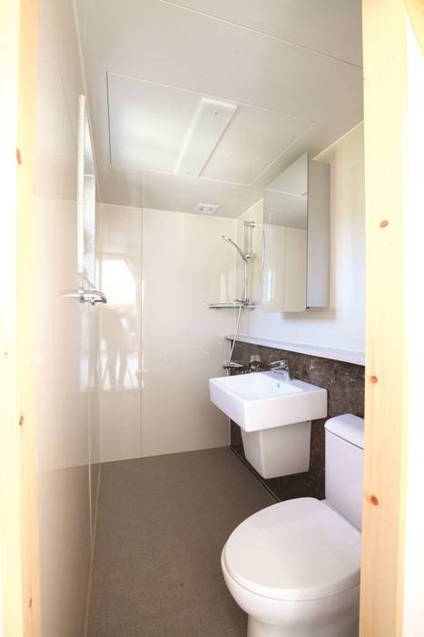 하루만에 뚝딱짓는 모듈러주택 - 스마트하우스, 스마트하우스 스마트하우스 現代浴室設計點子、靈感&圖片