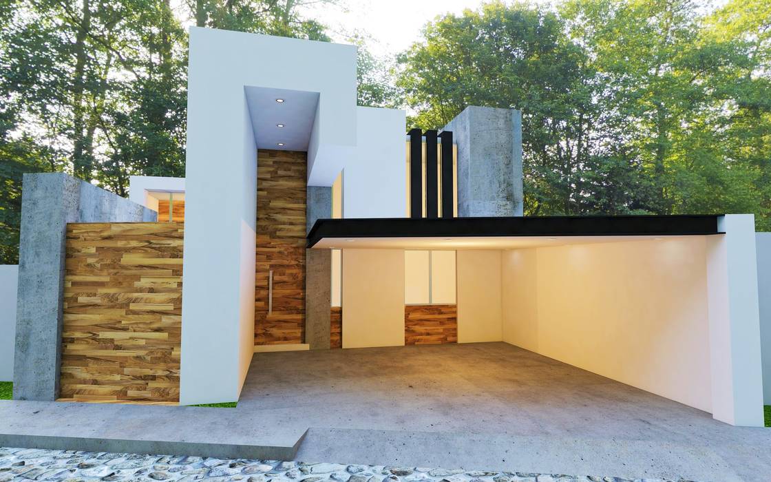 CASA VILLA MAGNA , Alan Rangel Arquitecto Alan Rangel Arquitecto 現代房屋設計點子、靈感 & 圖片 水泥