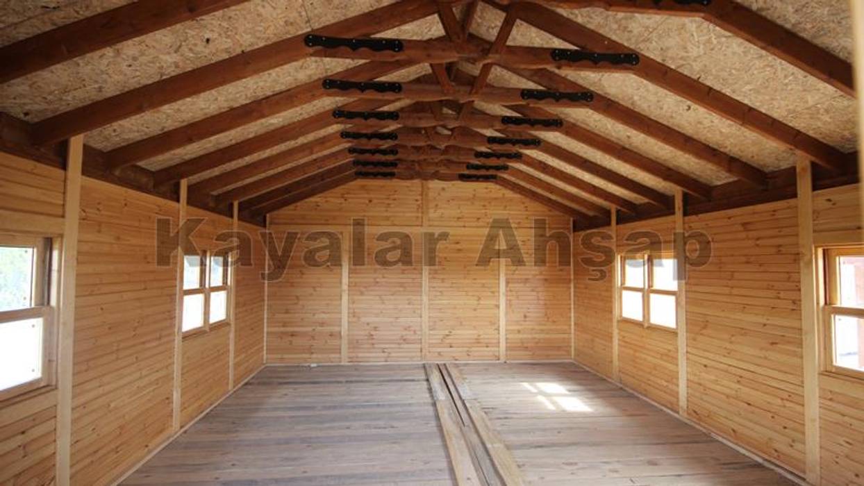 manufacture of wooden houses, KAYALAR AHŞAP KERESTE ÜRÜNLERİ KAYALAR AHŞAP KERESTE ÜRÜNLERİ Minimalist style garden