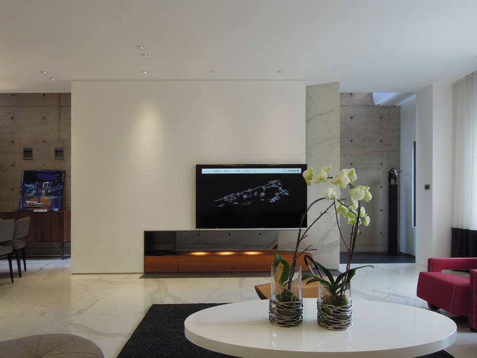 Light 加減0的生活美學, 構築設計 構築設計 现代客厅設計點子、靈感 & 圖片
