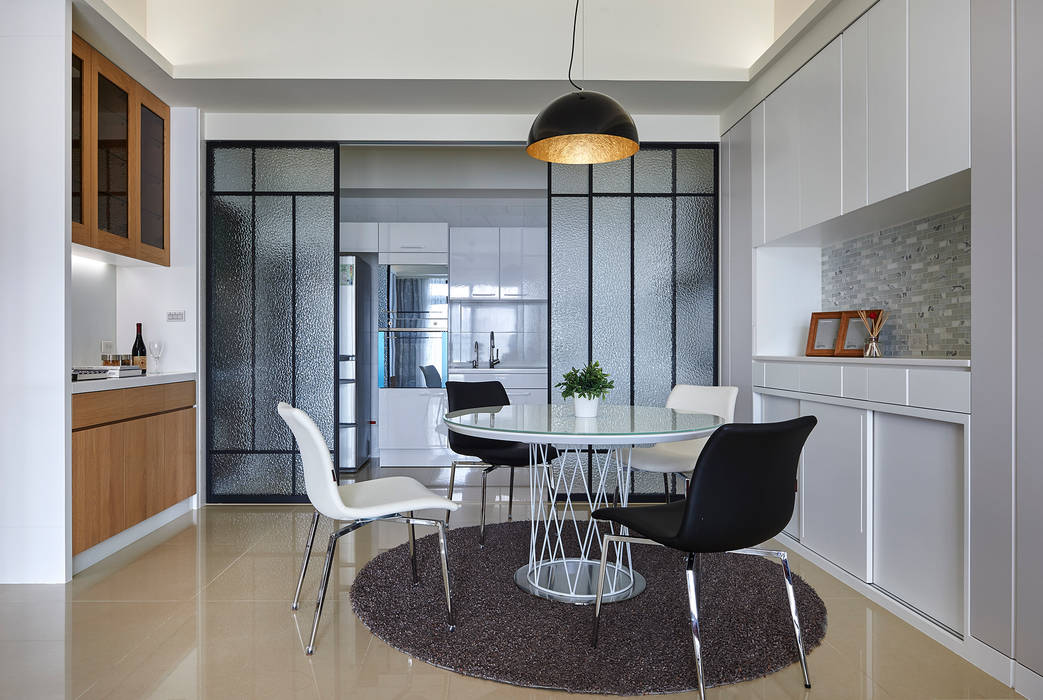 南港大同璽苑徐宅, 舍子美學設計有限公司 舍子美學設計有限公司 Modern Dining Room