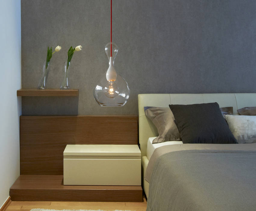 BLUBB, next home collection e.K. next home collection e.K. Modern style bedroom Glass Lighting