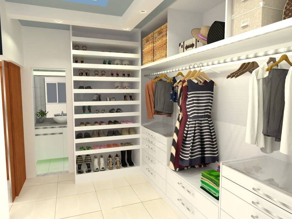 Closet Atelie 3 Arquitetura Closets MDF closet