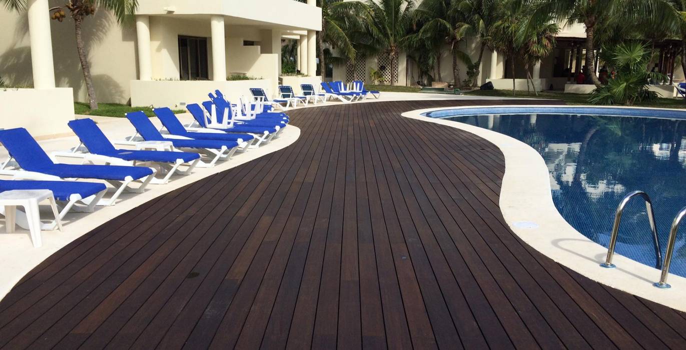 Deck Bambu MARMI ST ANGELO Albercas clásicas