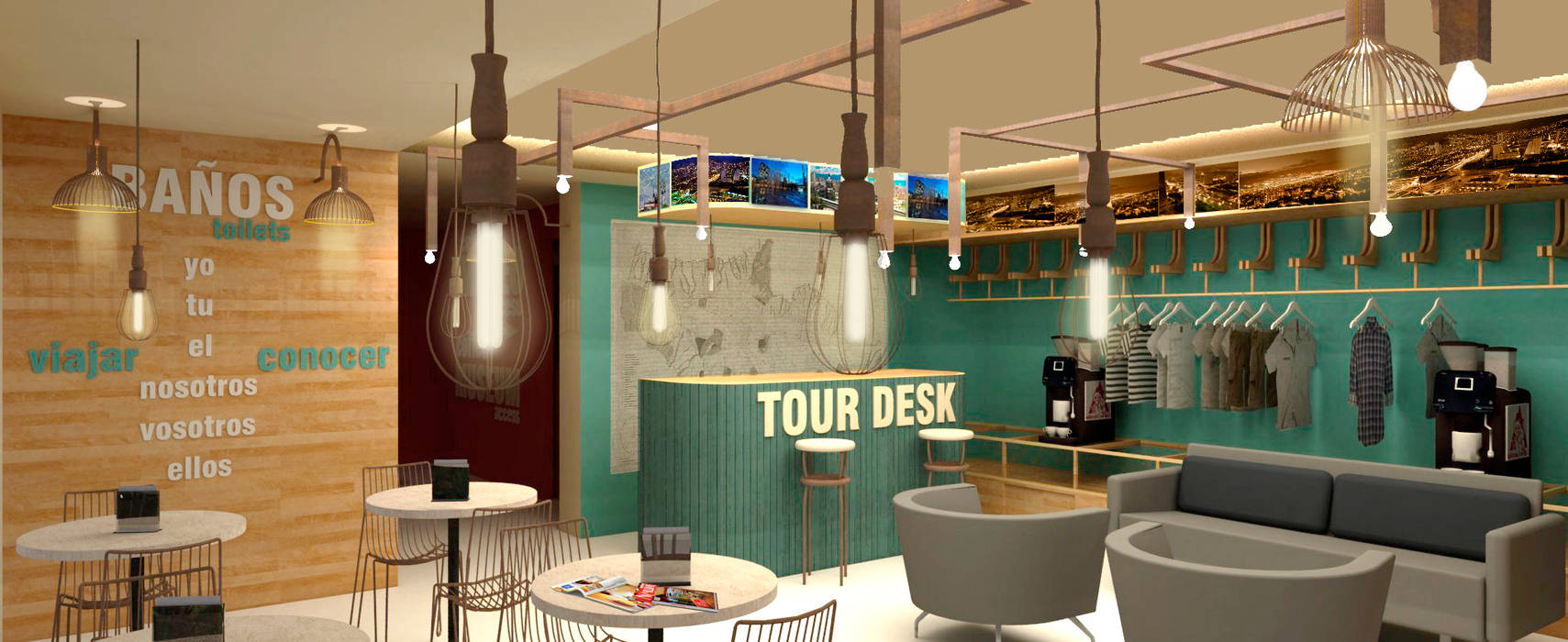 ​TOUCAN CAFÉ @tresarquitectos Espacios comerciales Bares y discotecas