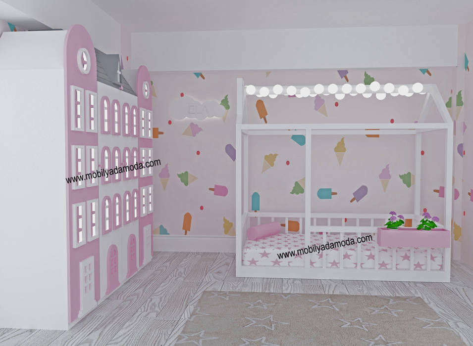 Montessori bebek odası, ela�nın odası modern çocuk odası