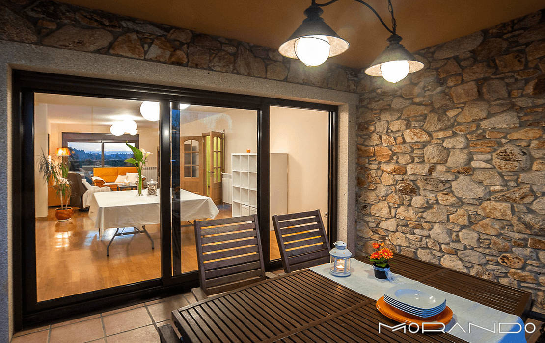 CHALET EN CHAS - COIROS (A CORUÑA) MORANDO INMOBILIARIA Casas de estilo rústico