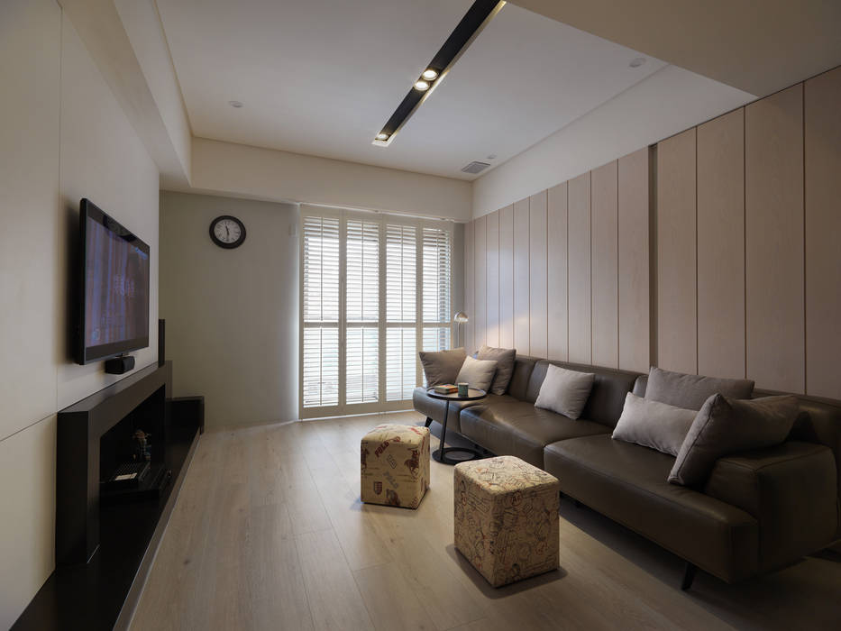 美式人文, 倍果設計有限公司 倍果設計有限公司 Colonial style living room