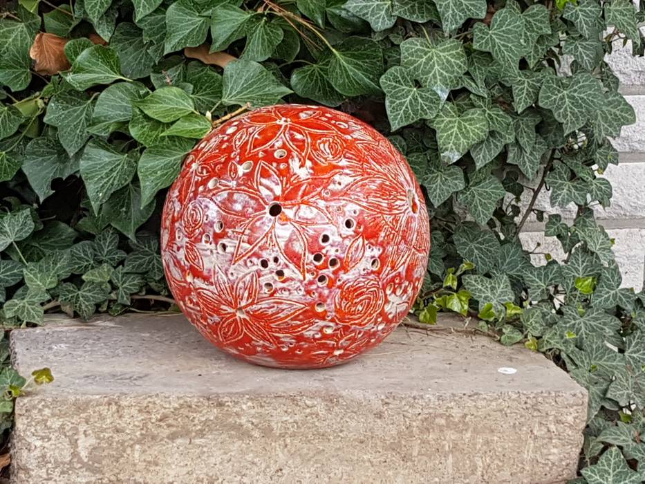 Keramikkugel Gartenkugel Lichtkugel Von Camolita Keramik