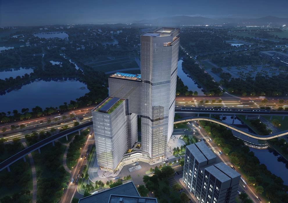 Nansha Kingboard Free Trade Zone Mixed-use Project, Guangzhou, China Architecture by Aedas