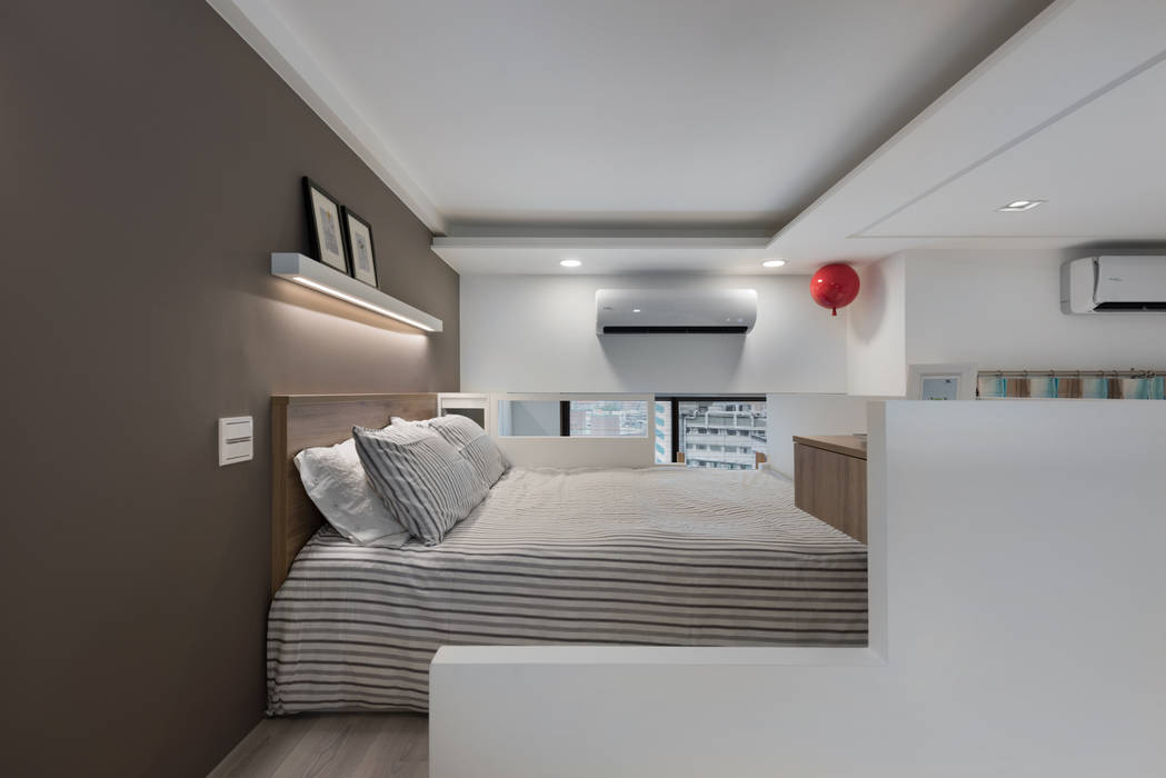 1+1複層趣, 倍果設計有限公司 倍果設計有限公司 Scandinavian style bedroom