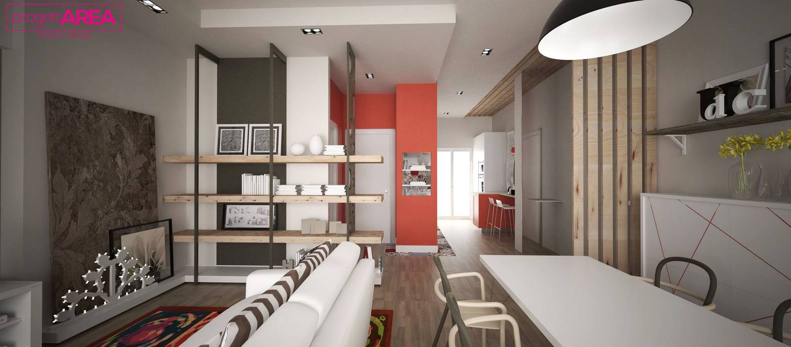 Ristrutturazione casa privata Taranto, progettAREA interni & design progettAREA interni & design غرفة السفرة