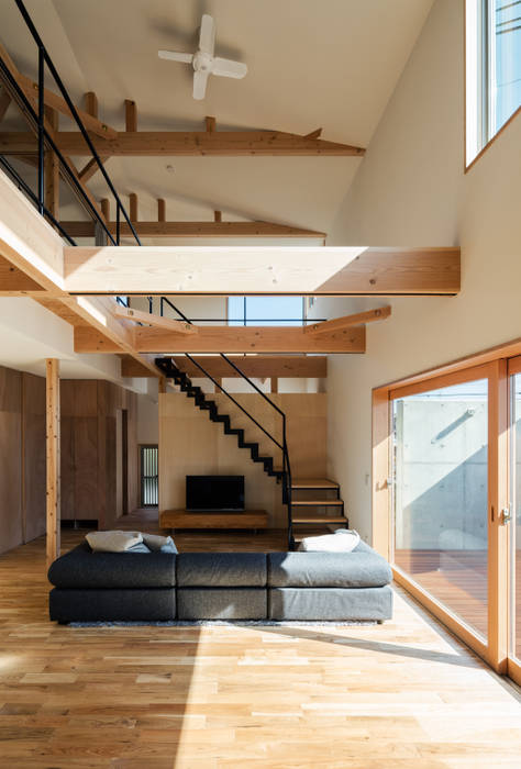 S-house, coil松村一輝建設計事務所 coil松村一輝建設計事務所 Living room