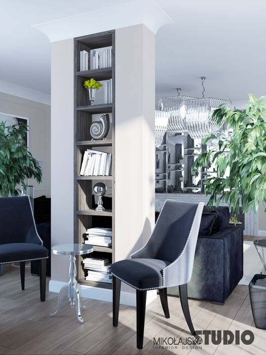 Friends Tower - exclusive apartment in Munich, MIKOŁAJSKAstudio MIKOŁAJSKAstudio غرفة المعيشة