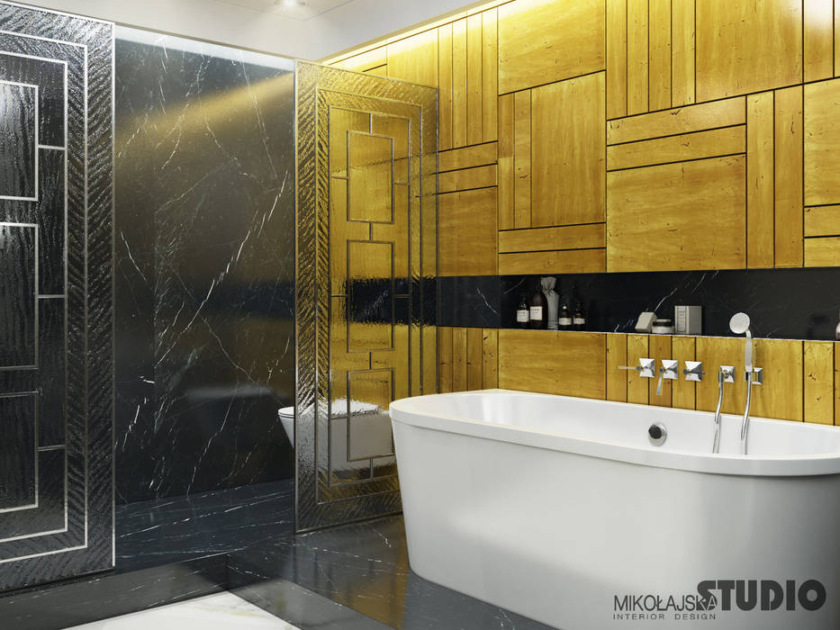 Gold im badezimmer mikolajskastudio ausgefallene badezimmer | homify